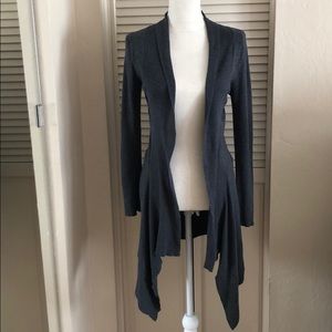 Slim fit open front cardigan lightweight